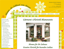 Tablet Screenshot of floristik-blumenstein.de